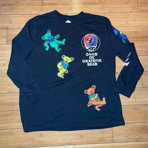 Good Ol’ Grateful Dead Black Long Sleeve Shirt Band Tee Men Sz XL